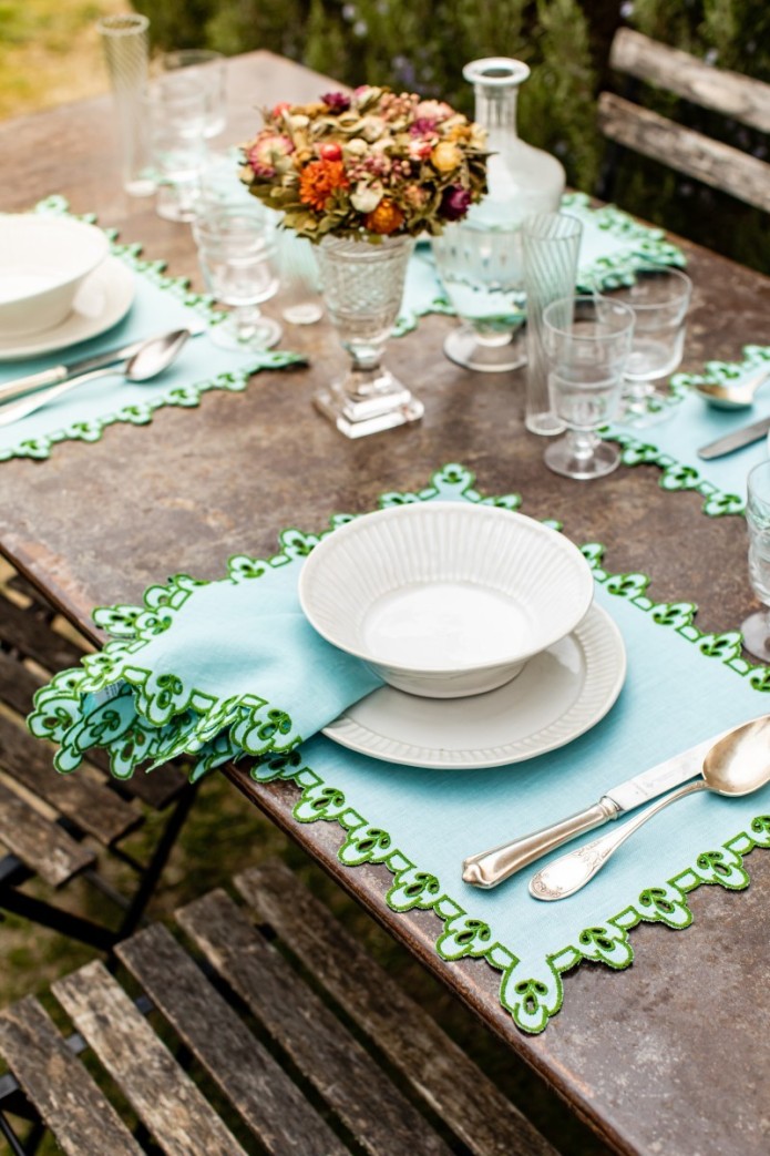 Set de table Amalfi en lin antitache 2