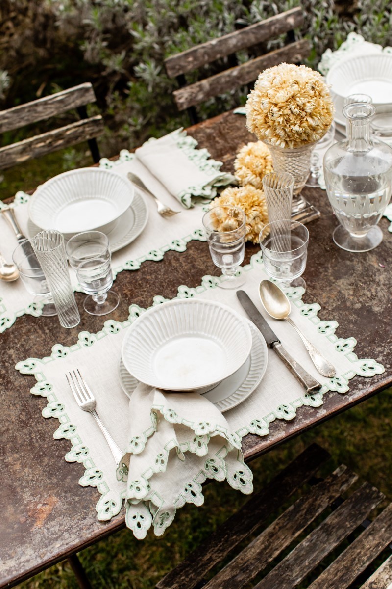 Set de table Amalfi en lin antitache