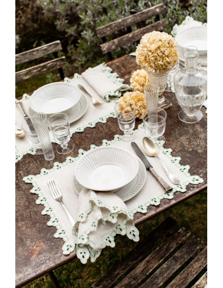 Set de table Amalfi en lin antitache