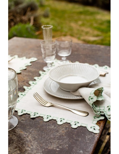 Set de table Amalfi en lin antitache