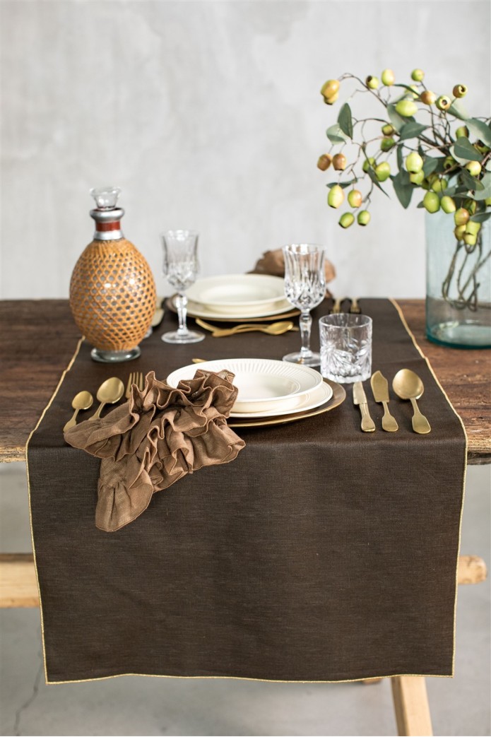 Stain Resistant Linen Runner