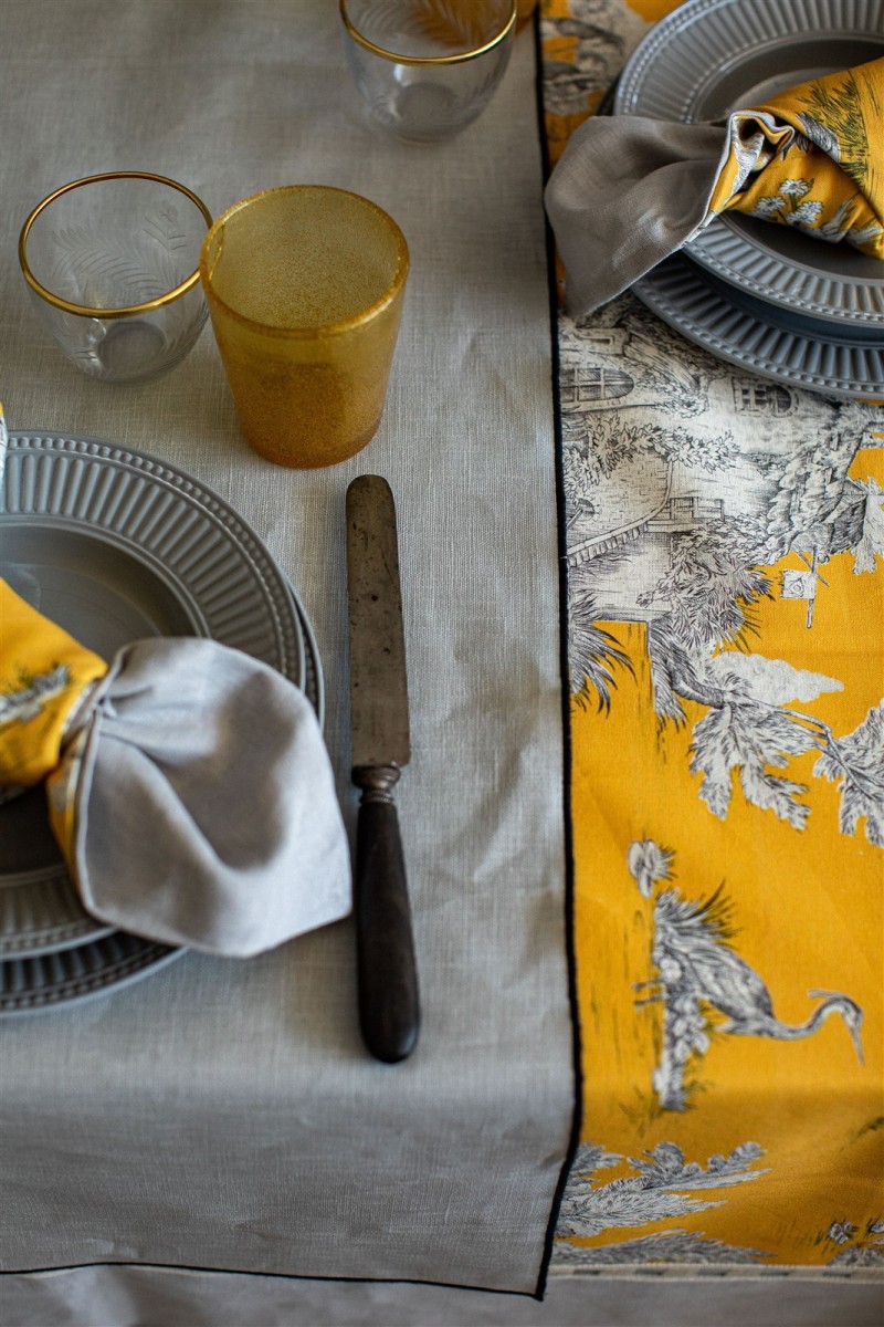 Stain Resistant Linen Runner