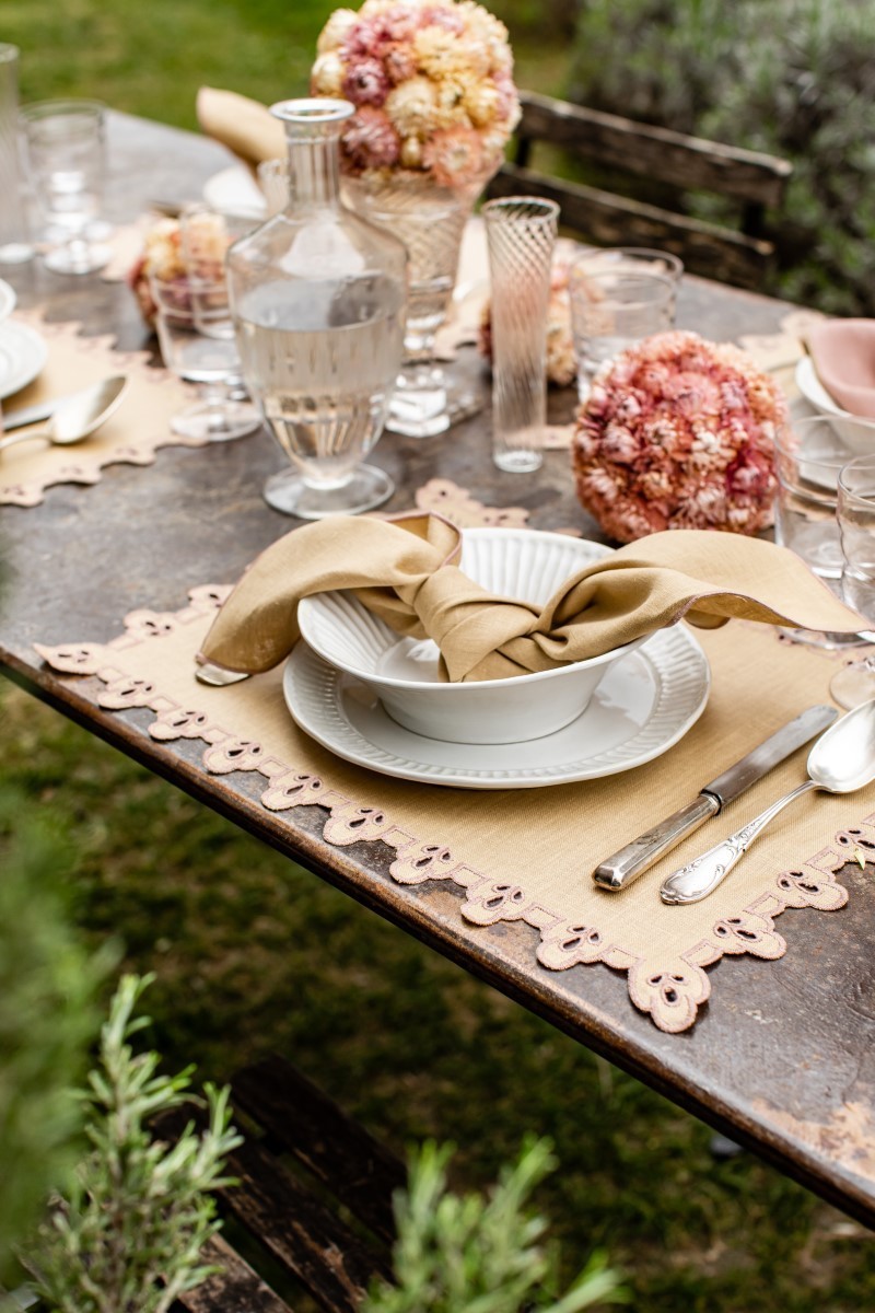 Set de table Amalfi en lin antitache