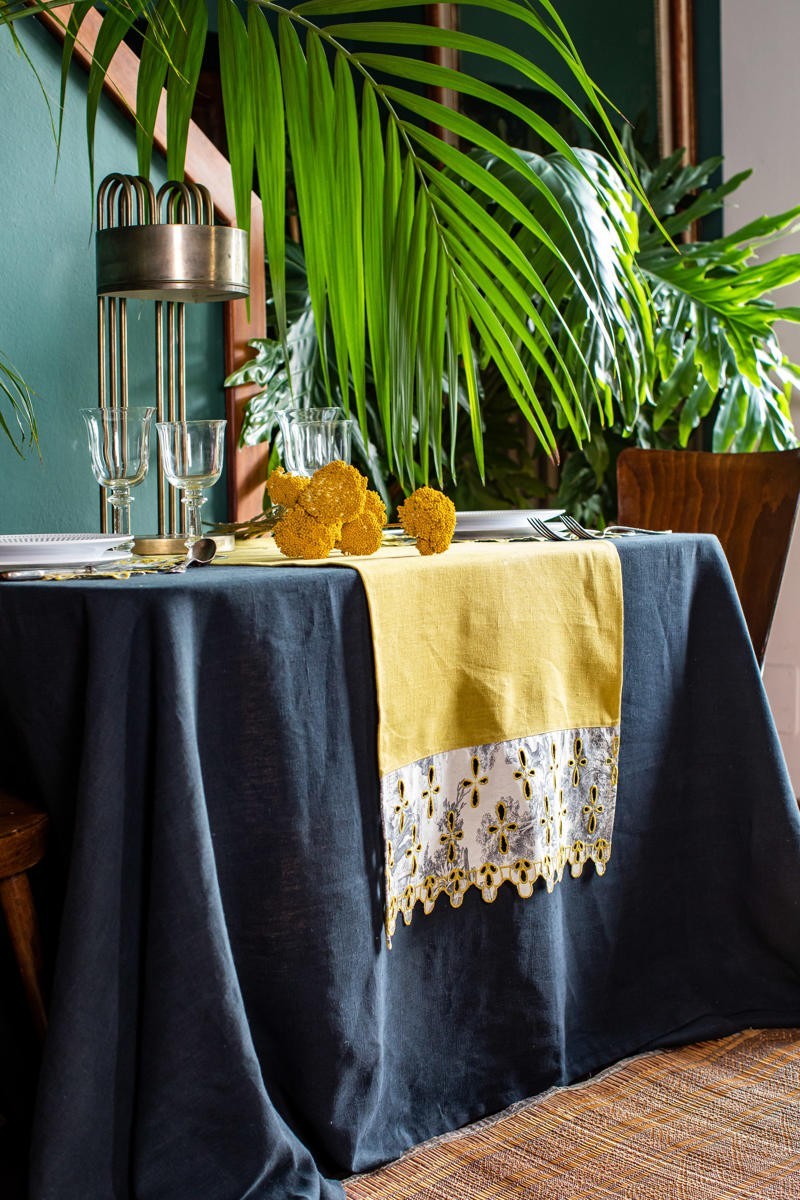 Amalfi Runner in Stain Resistant Linen