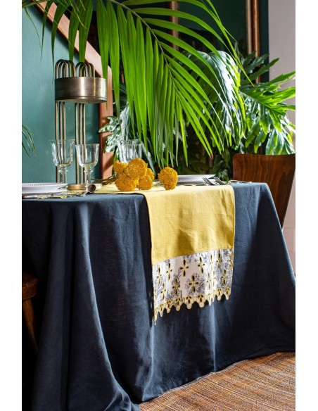 Amalfi Runner in Stain Resistant Linen