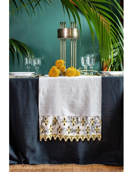 Amalfi Runner in Stain Resistant Linen