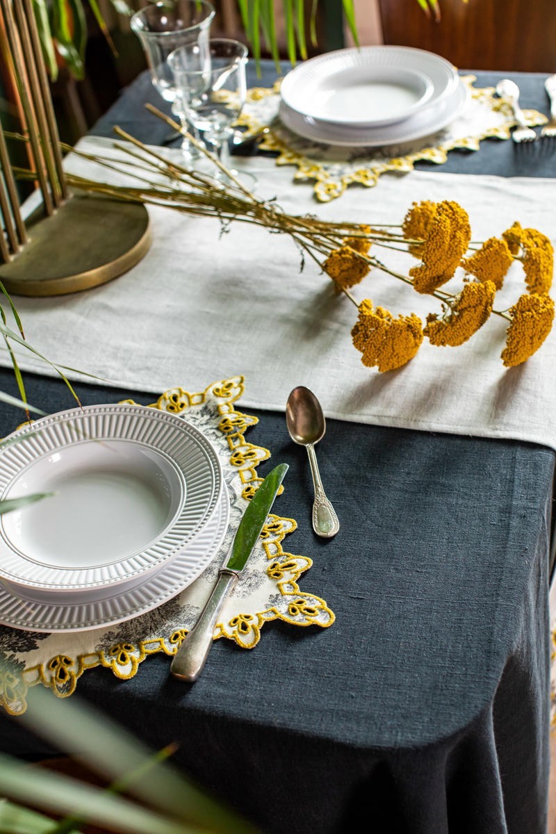 Amalfi Runner in Stain Resistant Linen