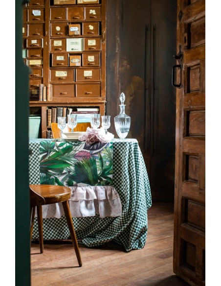 Gitane Chemin de table en coton enduit