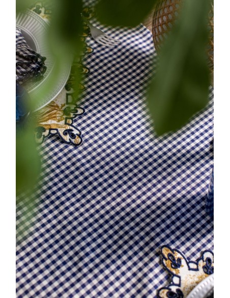 Gitane Chemin de table en coton enduit