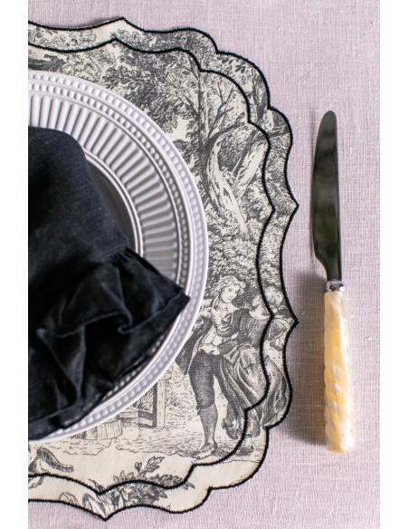 Set de table Firenze en coton enduit