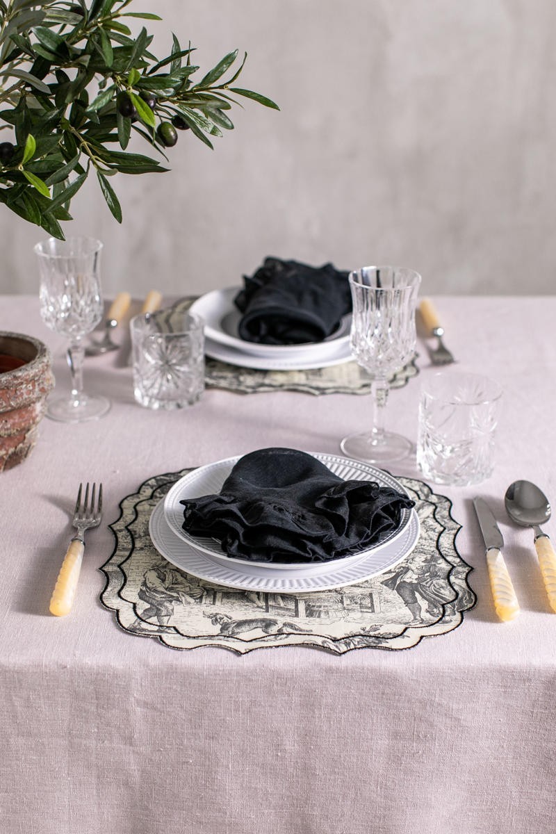 Set de table Firenze en coton enduit