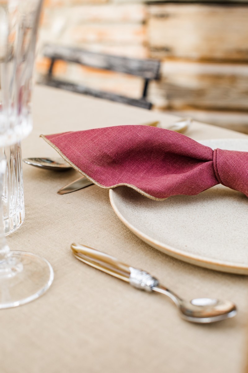 Serviette en lin Filo