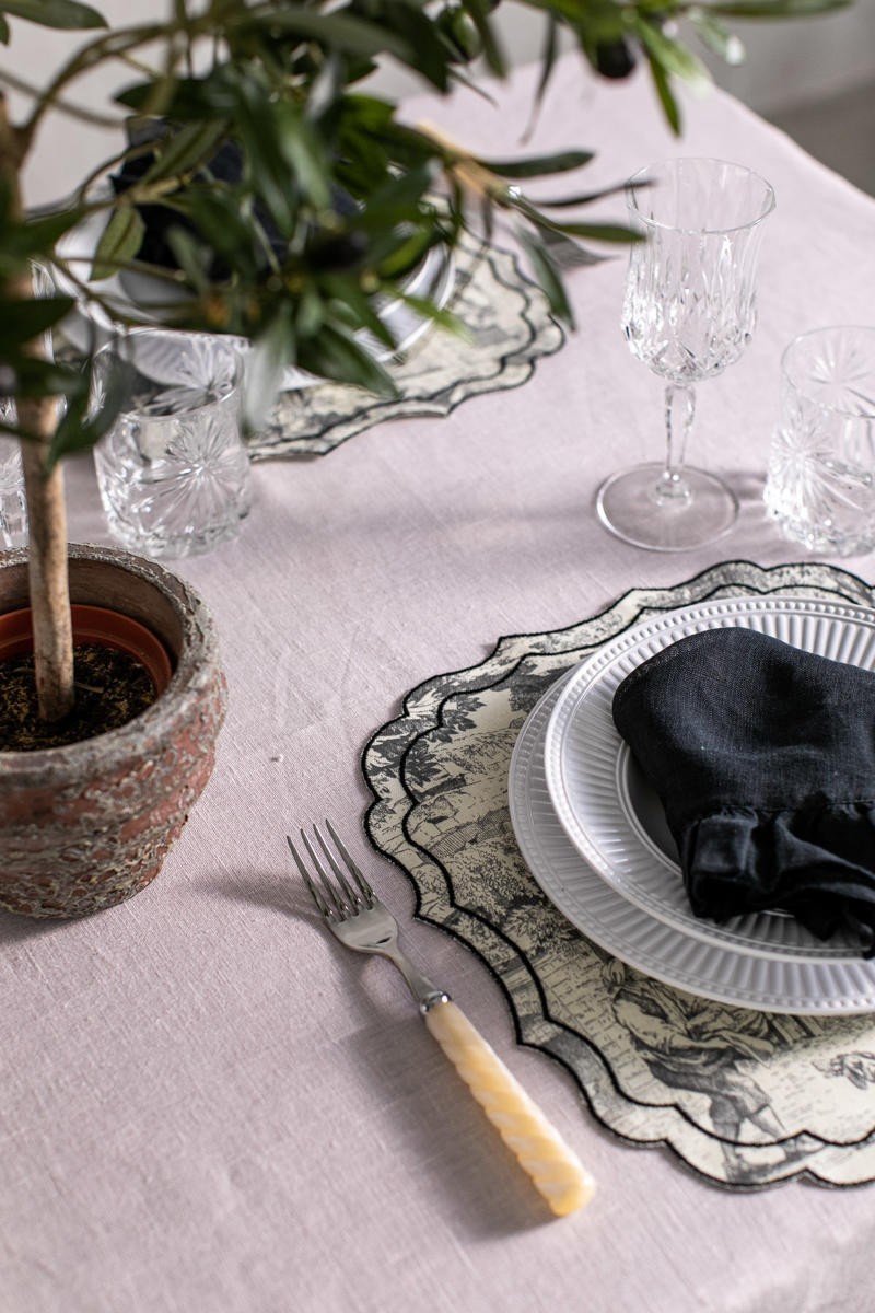 Set de table Firenze en coton enduit