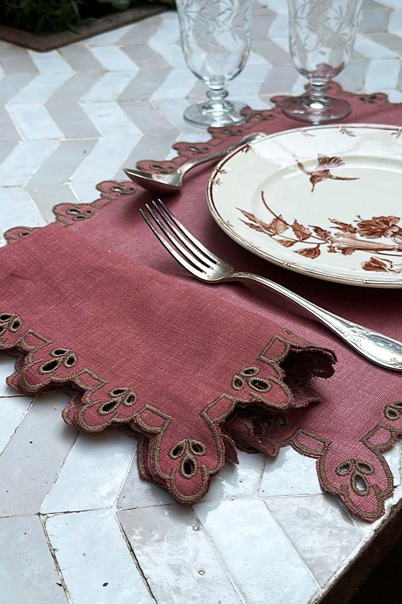 Serviette de table en lin Amalfi