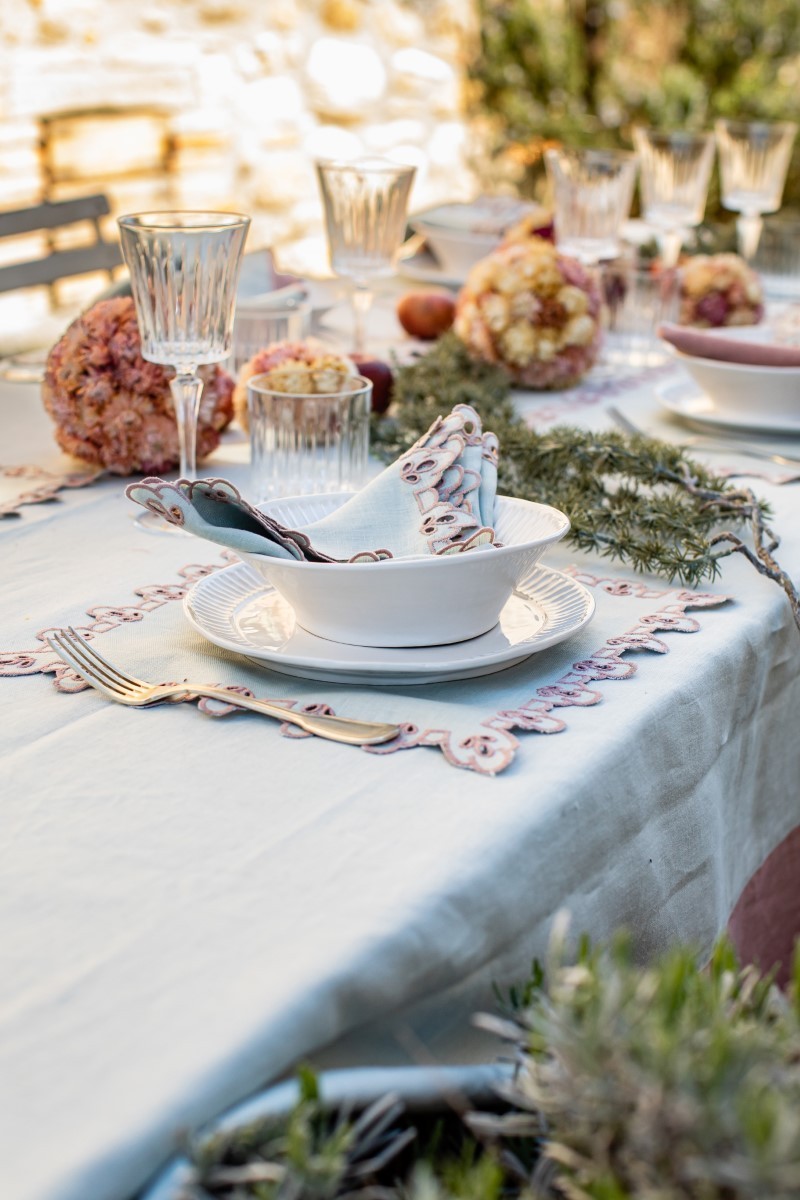 Serviette de table en lin Amalfi