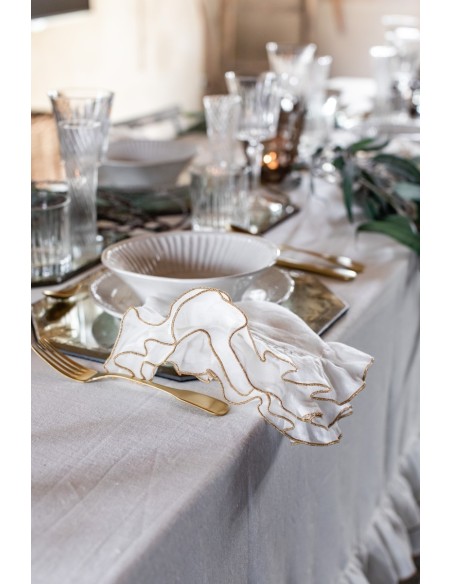 Gitane Napkin in Linen and Lurex