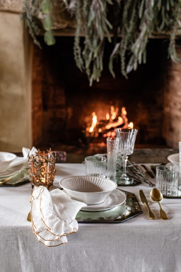 Gitane Napkin in Linen and Lurex 2