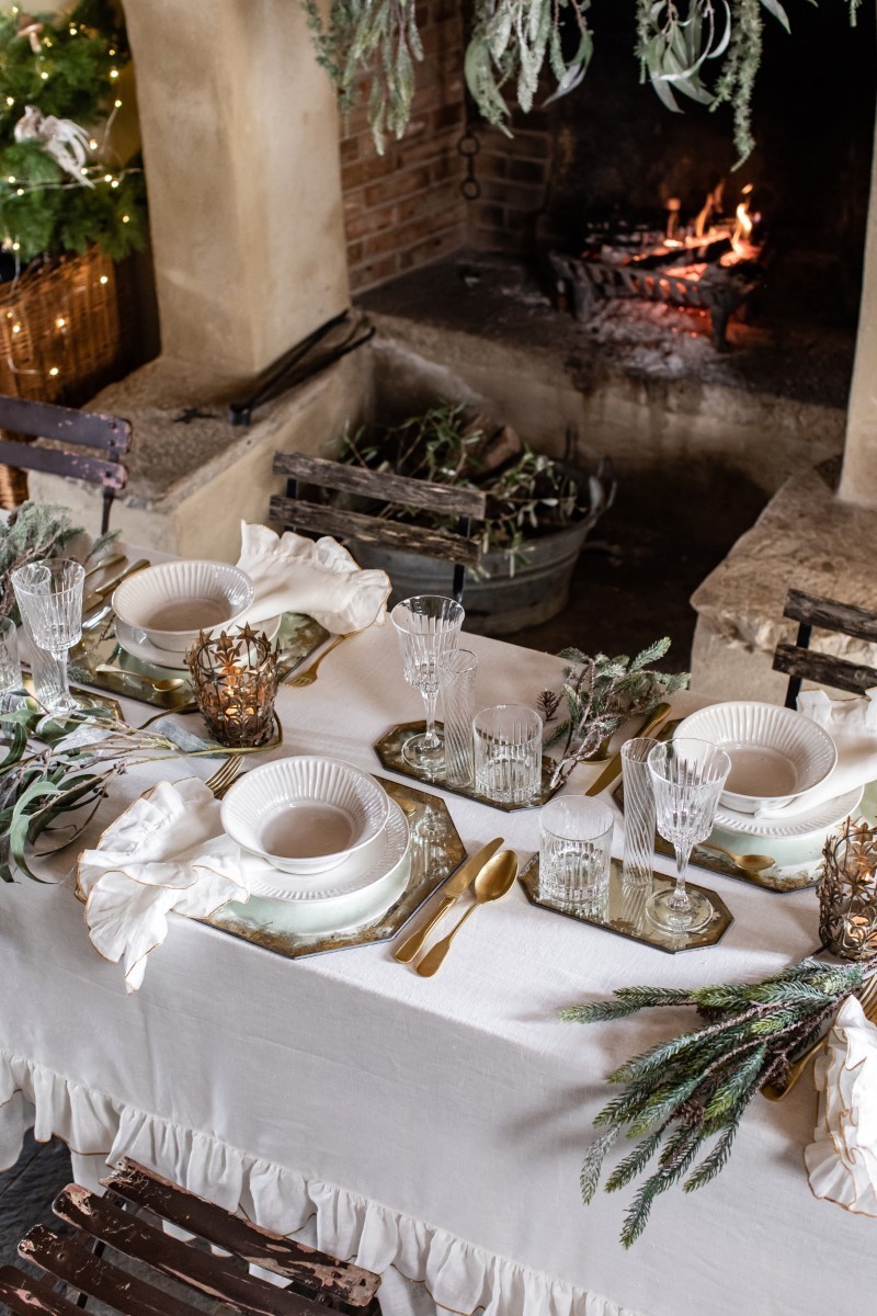 Gitane Napkin in Linen and Lurex