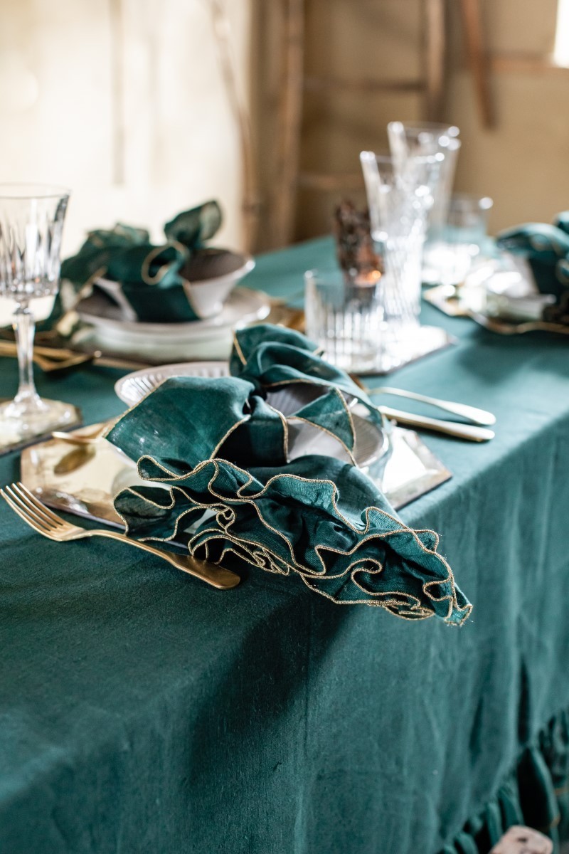 Gitane Napkin in Linen and Lurex