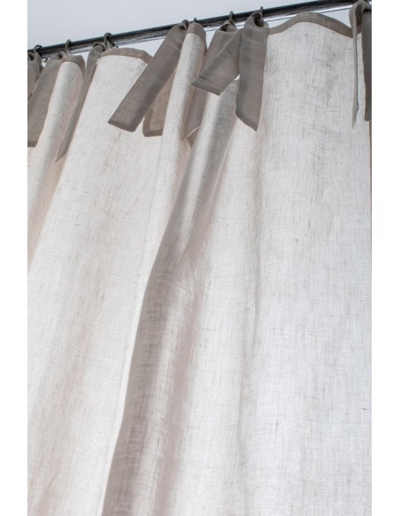 Rideau de gaze en pur lin
