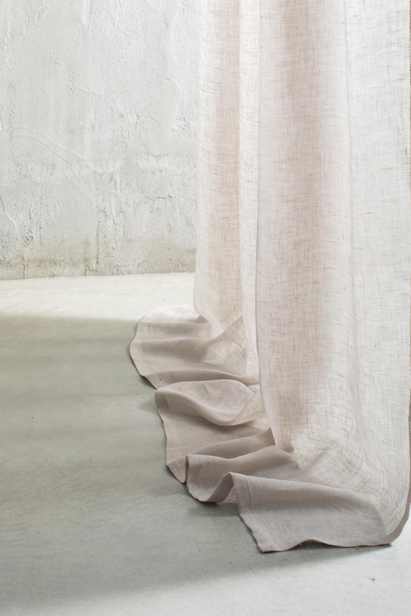 Rideau de gaze en pur lin