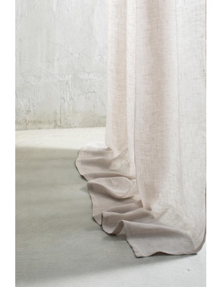 Rideau de gaze en pur lin