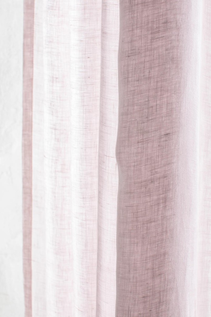 Rideau de gaze en pur lin 2