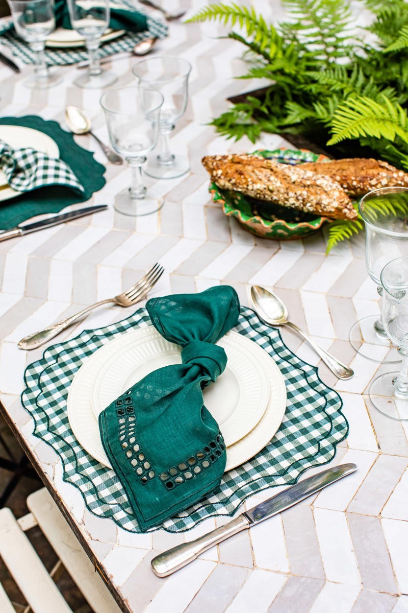 Set de table Firenze en coton enduit