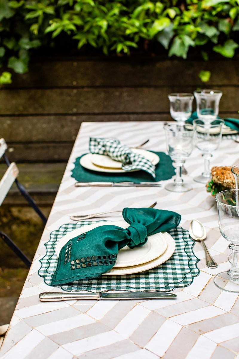 Set de table Firenze en coton enduit