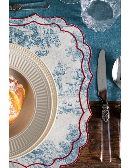 Set de table Firenze en coton enduit