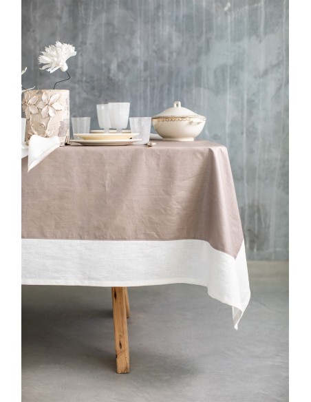Nappe en lin Bauhaus enduit