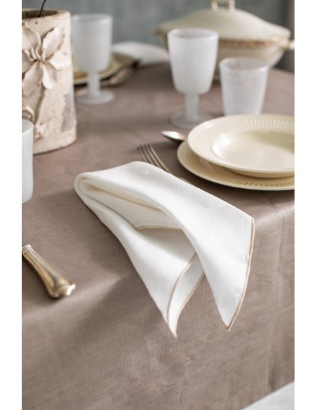 Nappe en lin Bauhaus enduit