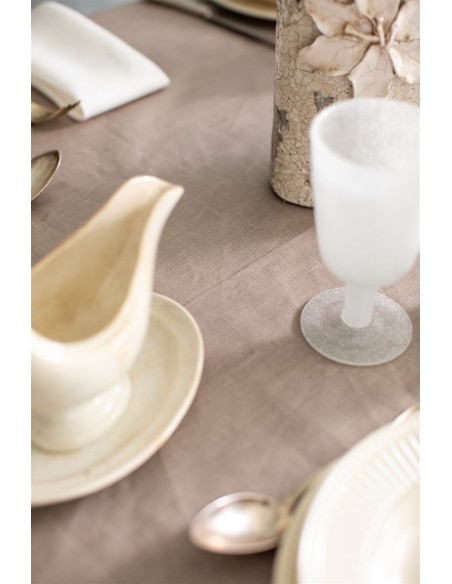 Nappe en lin Bauhaus enduit
