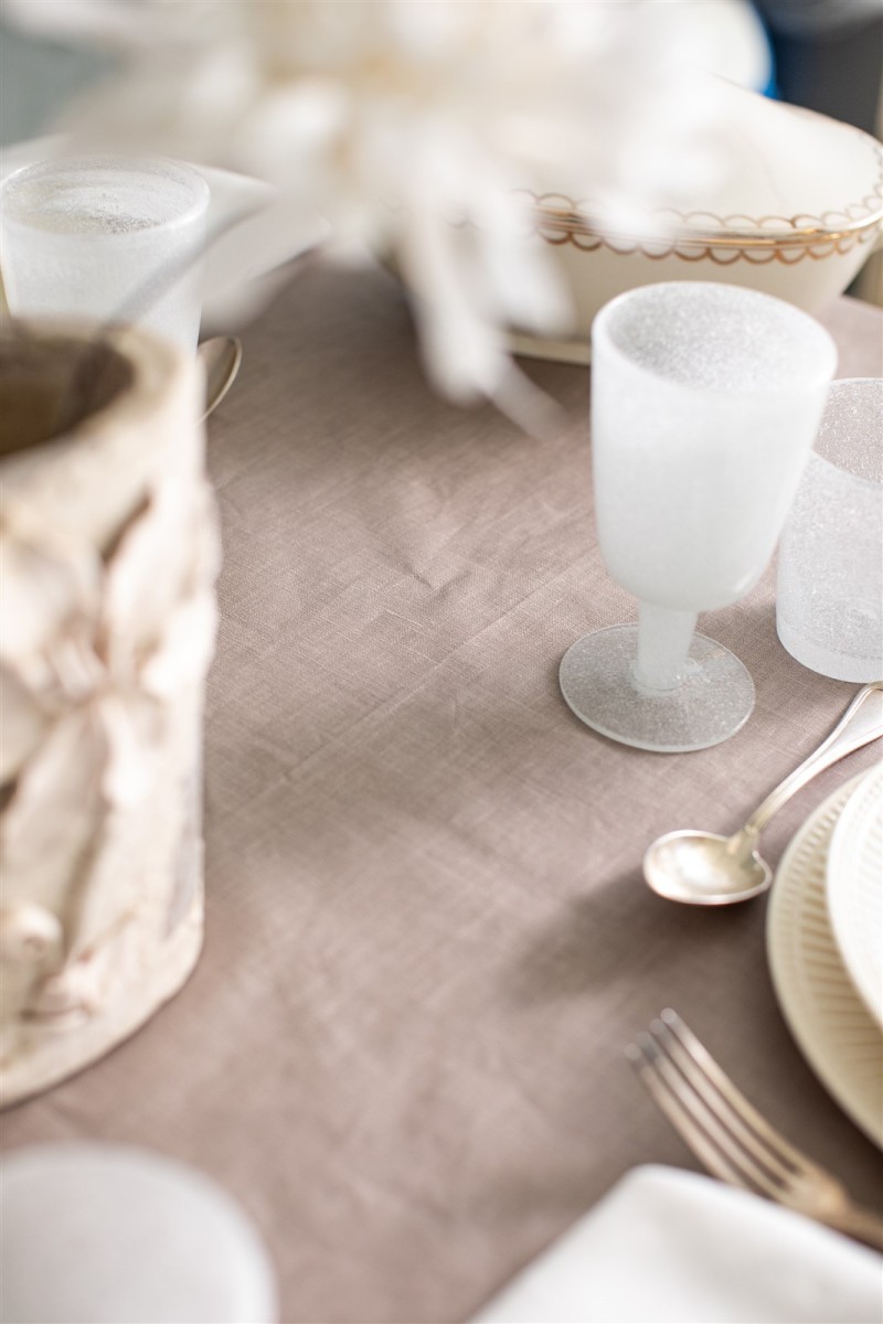 Nappe en lin Bauhaus enduit