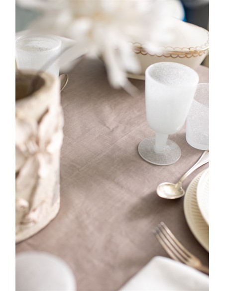 Nappe en lin Bauhaus enduit
