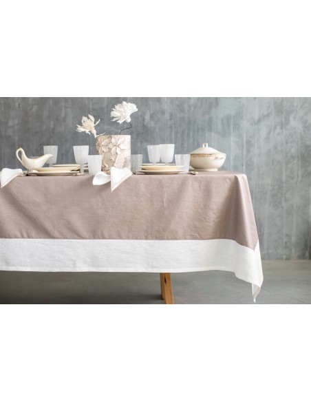 Nappe en lin Bauhaus enduit