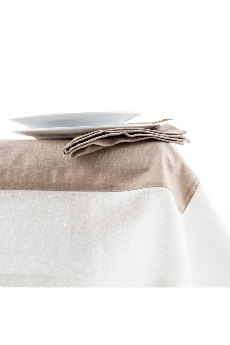 Nappe en lin Bauhaus enduit