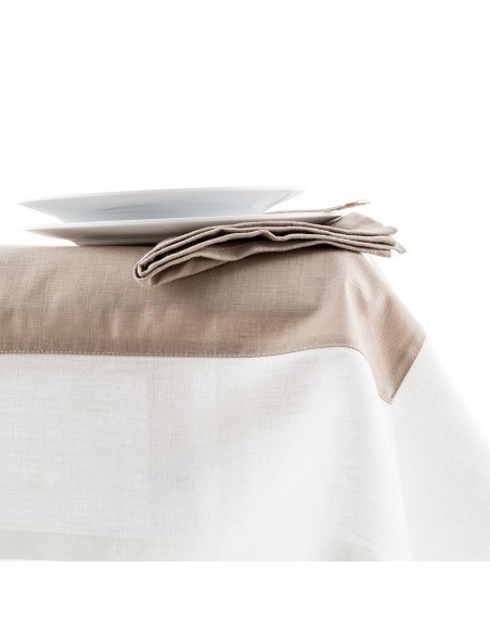 Nappe en lin Bauhaus enduit