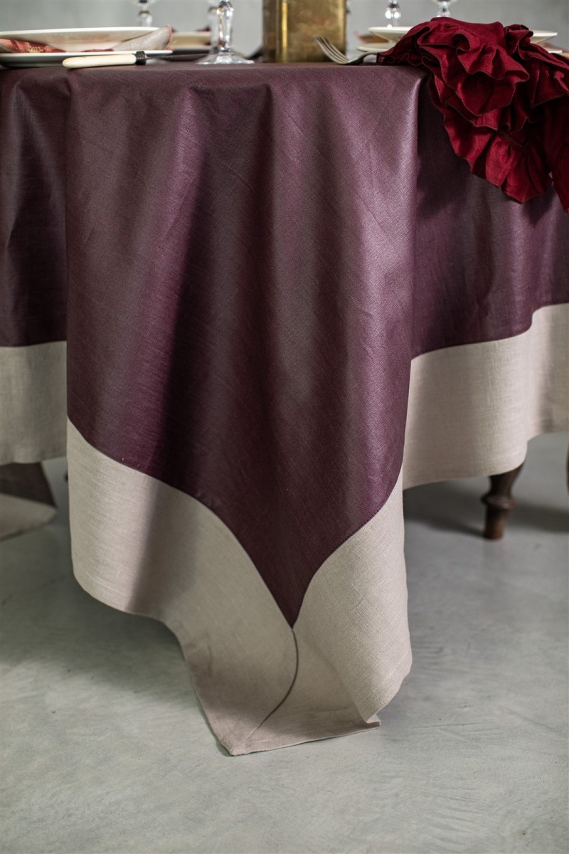 Nappe en lin Bauhaus enduit
