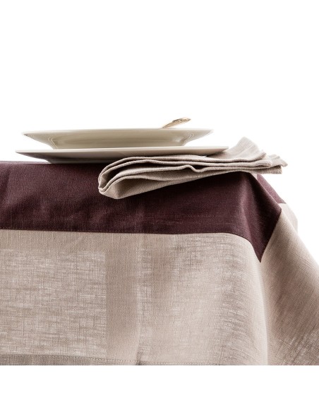 Nappe en lin Bauhaus enduit