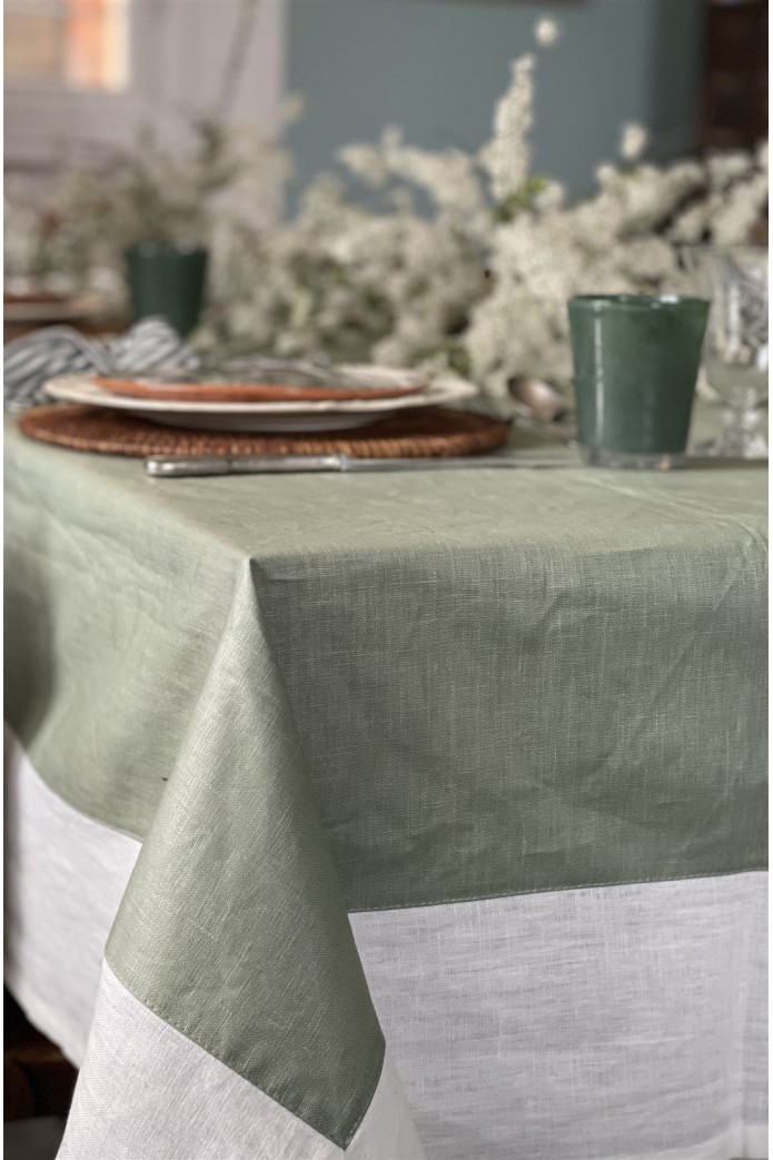 Stain Resistant Linen Bauhaus Tablecloth 2