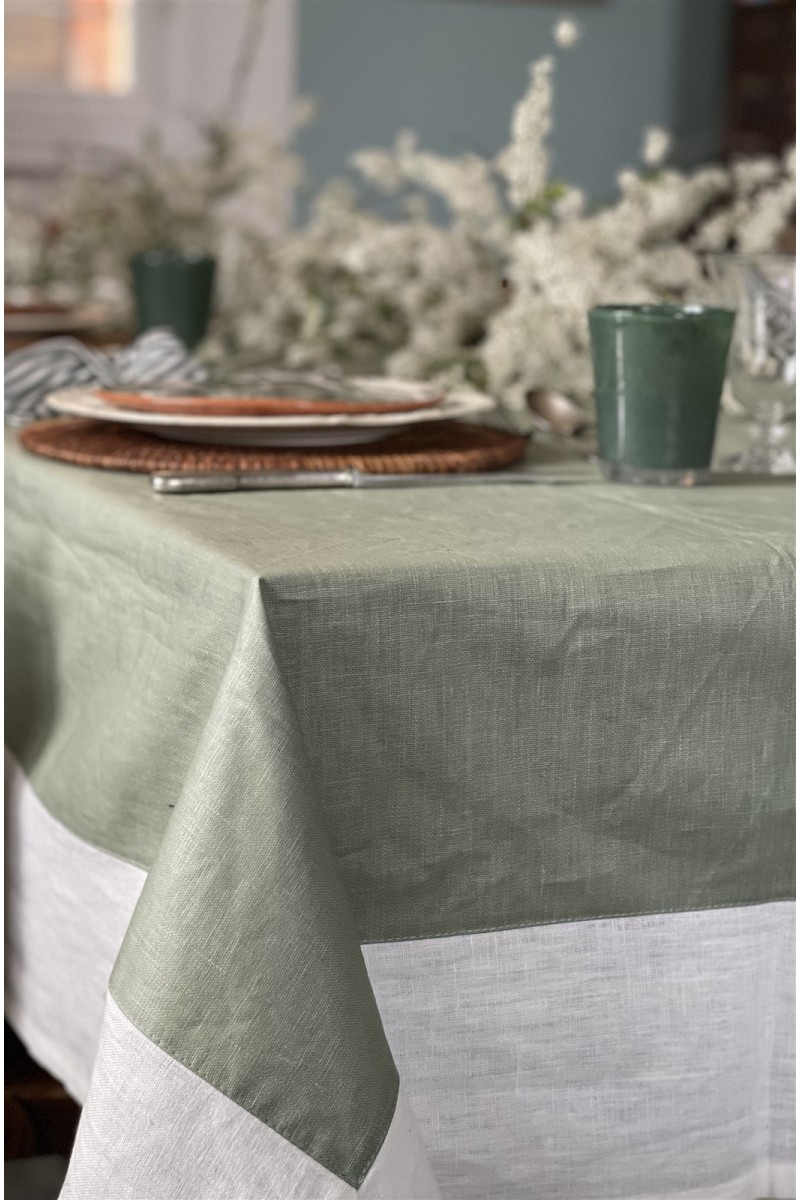 Nappe en lin Bauhaus enduit