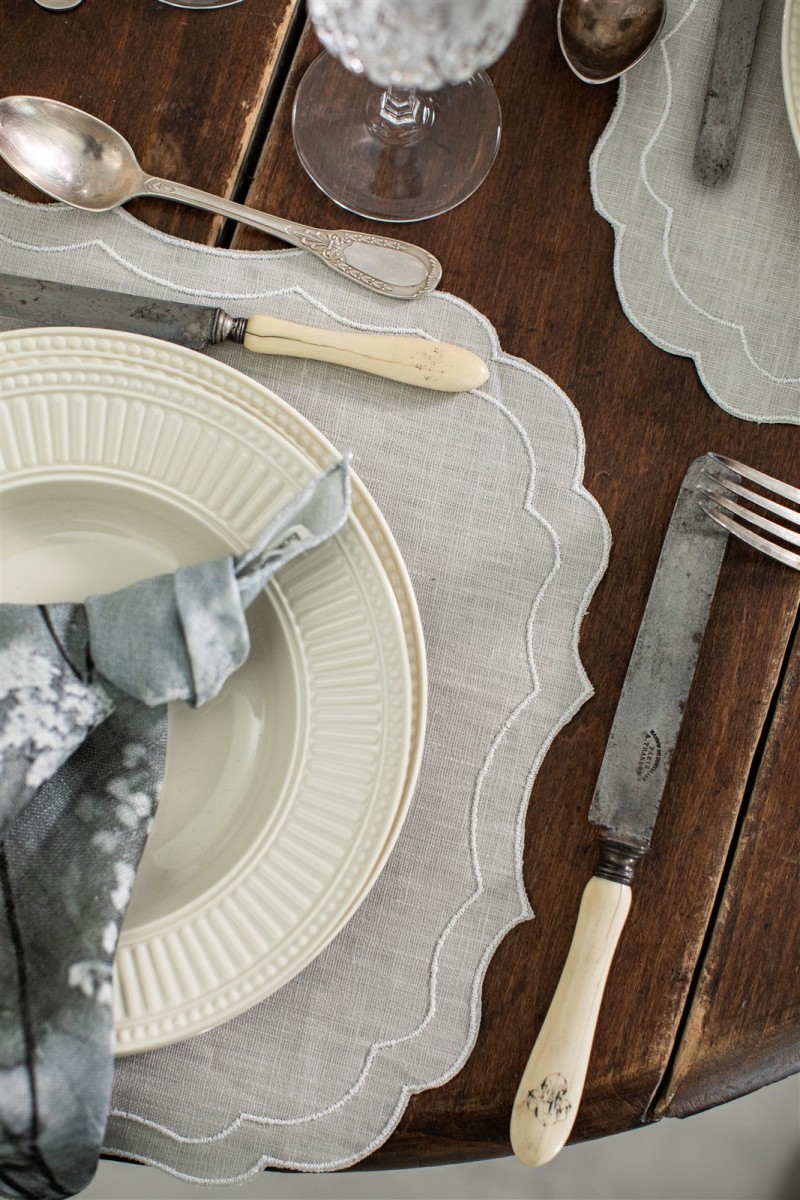 Set de table Firenze en lin enduit