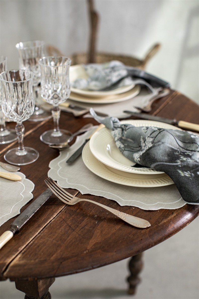 Set de table Firenze en lin enduit