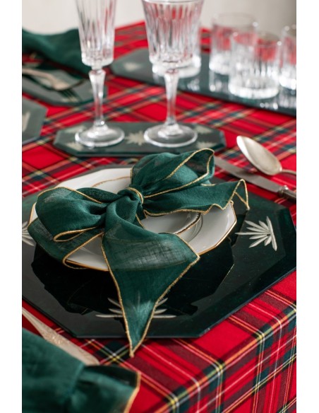 Set of 4 Linen Placeholder Ribbons