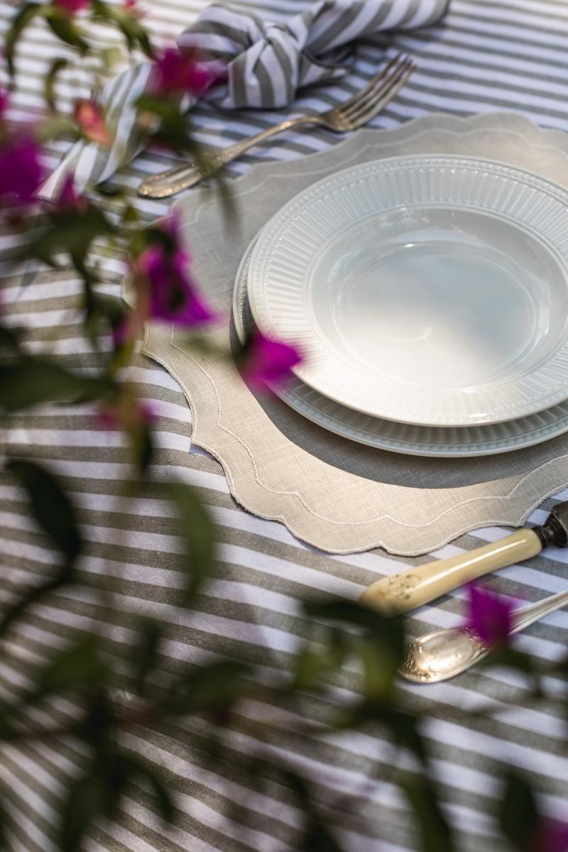 Set de table Firenze en lin enduit