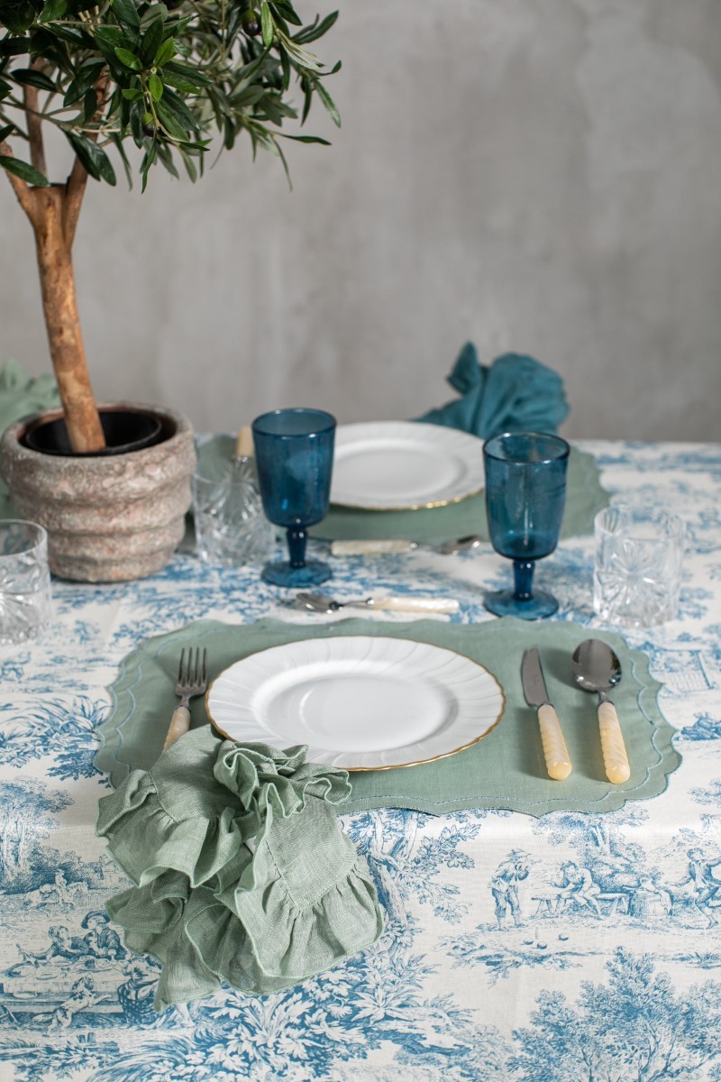 Set de table Firenze en lin enduit