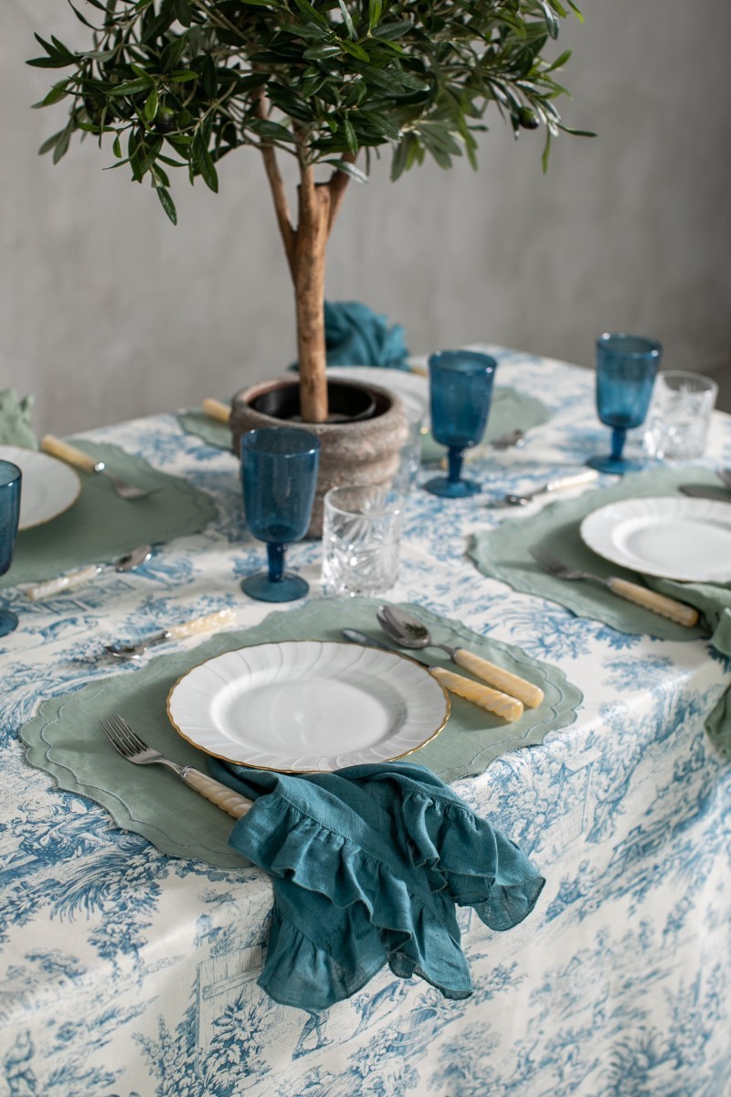 Set de table Firenze en lin enduit