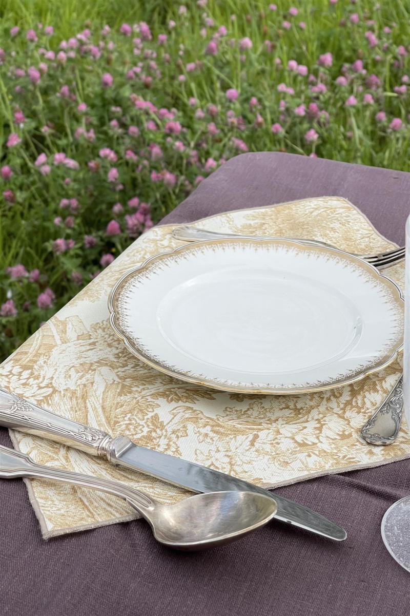 Placemat in Stain Resistant Cotton Filo