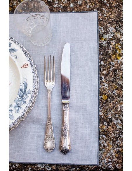 Linen Placemat Stain Resistant Filo